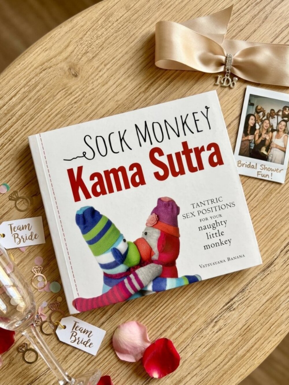 Funny Adult Gift Book – “Sock Monkey Kama Sutra” Bachelorette / Gag Gift